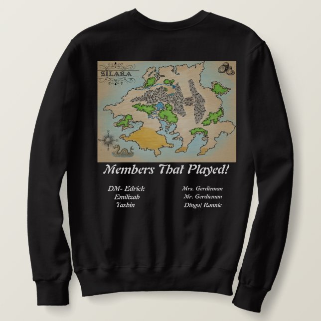 Sudadera ¡Suéter de D&D!  (Reverso del diseño)