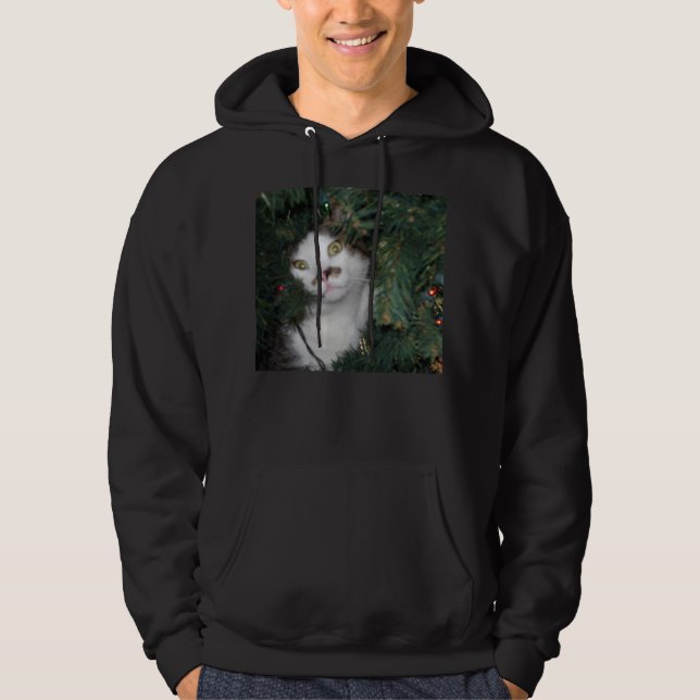 Sudadera ¡Suéter épico del navidad del gato!!! (Anverso)