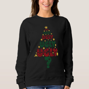Sudadera ¡Suéter feo, árbol de navidad!