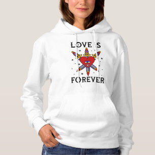 Sudadera Sueter tatuaje neo tradicional love is forever