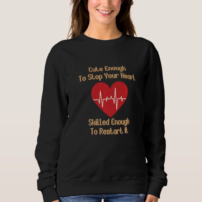 Sudadera Suficiente para detener tu corazón con suficiente  (Anverso)