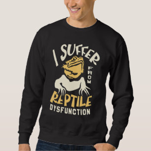 Sudadera Sufro De Una Disfunción Reptil Dragón Doblado