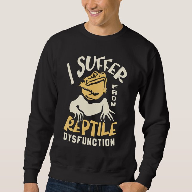 Sudadera Sufro De Una Disfunción Reptil Dragón Doblado (Anverso)
