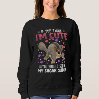 Sudadera Sugar Glider Heart Valentine's Day Animal For Wome
