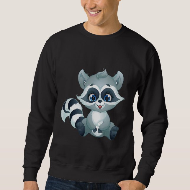 Sudadera Sugar lindo bebé de mapache (Anverso)