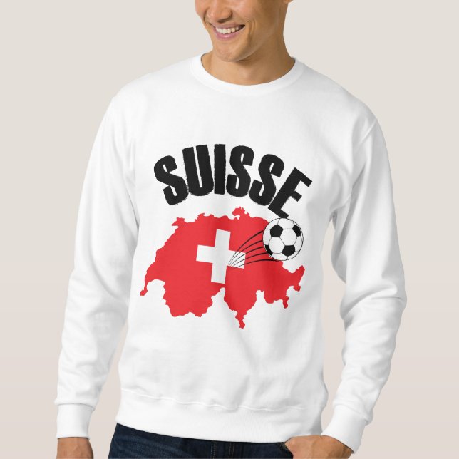 Sudadera Suisse Suiza Map Swiss Soccer (Anverso)