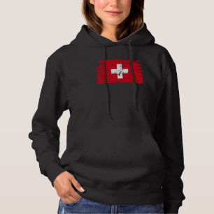 Sudadera Suiza antigua Suiza Bandera Suiza Apoyo al orgullo