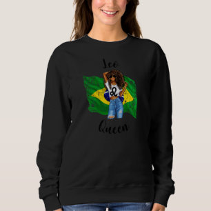 Sudadera Sujetador de mujer afro brasileña Leo Queen africa