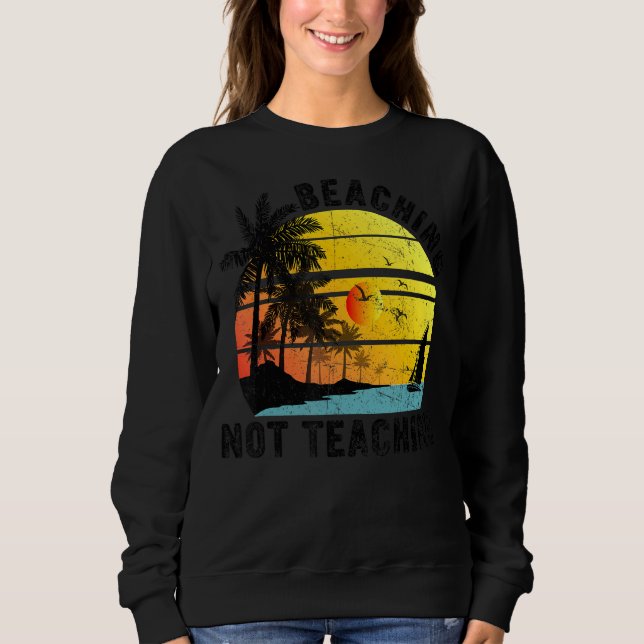 Sudadera Sumario de Vintage Retro No Enseñanza (Anverso)