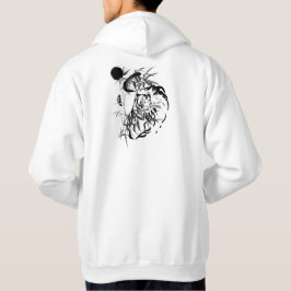 Sudadera Sumi-e Tigre en Bosque de Bambú - Arte de Tinta Ja