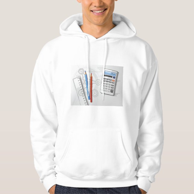 Sudadera Suministros de Oficina de Dibujo Técnico (Anverso)