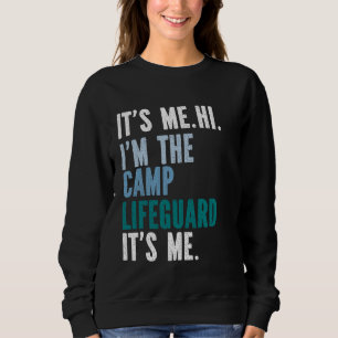 Sudadera Summer Camp Lifeguard lindo diversión retro diseño