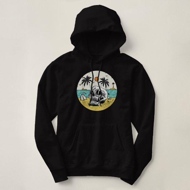 Sudadera Summer Vacation Beach Skull Lover Guay Rowing T-Sh (Diseño del anverso)