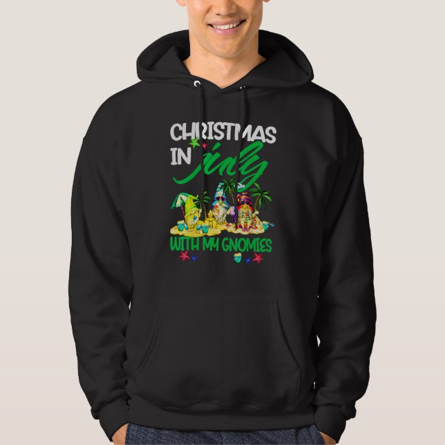 Sudadera Summer Vacation Gnomes Christmas In July With My G (Anverso)