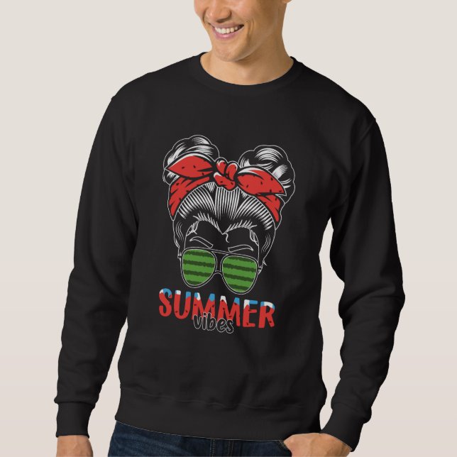 Sudadera Summer Vibes Watermelon Sunglasses Watermelon Quot (Anverso)