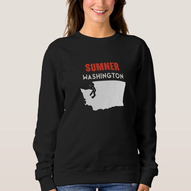 Sudadera Sumner Washington USA State America Travel Washing (Anverso)