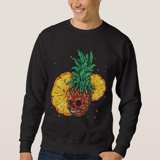 Sudadera Sun Beach 2022 Skeleton Piña Fruta Tropical S (Anverso)