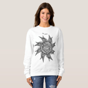 Sudadera Sun Tattoo Thunder_Cove al estilo Henna