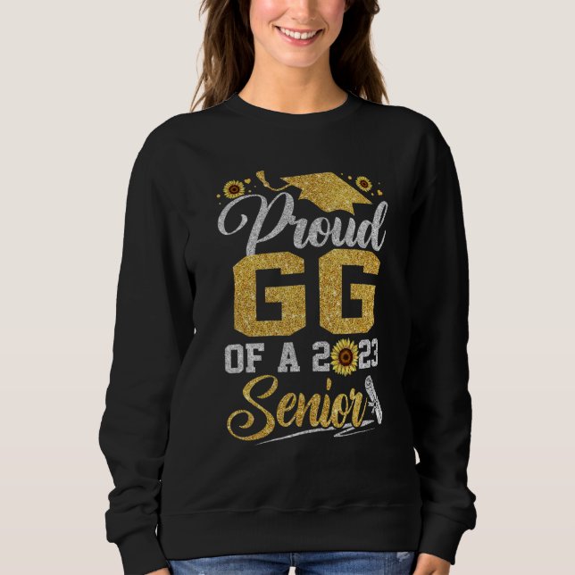 Sudadera Sunflower 2023 Proud gg Of A 2023 Senior Graduatio (Anverso)
