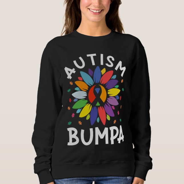 Sudadera Sunflower Autism Awareness Day Matching Family Aut (Anverso)