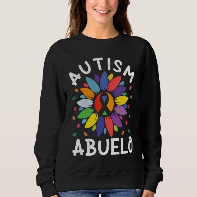 Sudadera Sunflower Autism Awareness Day Matching Family Aut (Anverso)