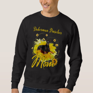 Sudadera Sunflower Doberman Pinscher mamá Perro de madre