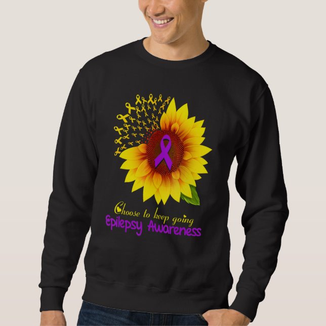 Sudadera Sunflower Epilepsy Choose To Keep Going Epilepsy A (Anverso)