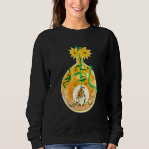 Sudadera Sunflower Gnome Bowl Garden Farmhouse Hippie Style
