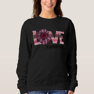 Sudadera Sunflower Love Grandma Leopard Pink Mom Mama Mothe