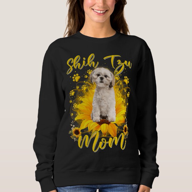 Sudadera Sunflower Mejor Madre Perro Cada Vez Divertido Per (Anverso)