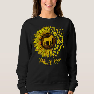 Sudadera Sunflower Pitbull Mom Dog Lover