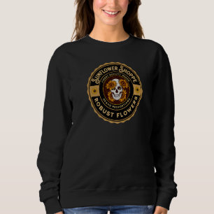 Sudadera Sunflower Shoppe Cute Skull Sunflower Garden