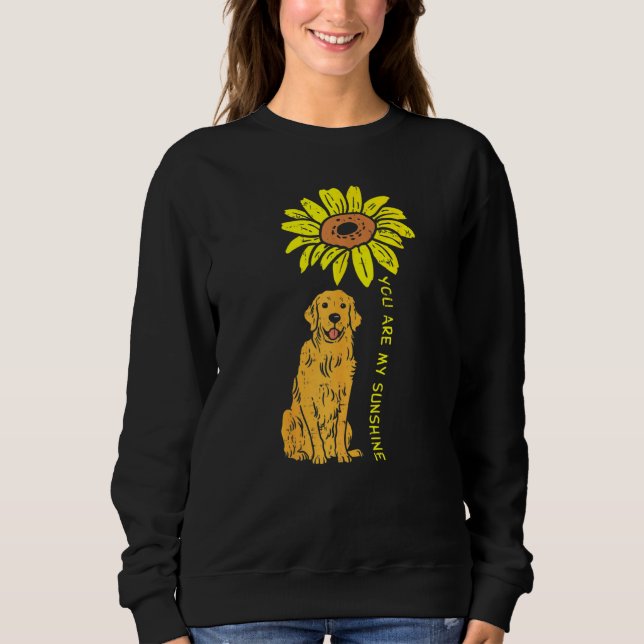 Sudadera Sunflower Sunshine Golden Retriever Mascota Dog Ch (Anverso)
