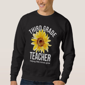 Sudadera Sunflower Third Grade Teacher Helpng Little Minds