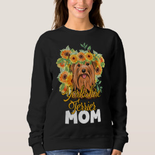 Sudadera Sunflower Yorkshire Terrier Mom Puppy Día de la Ma