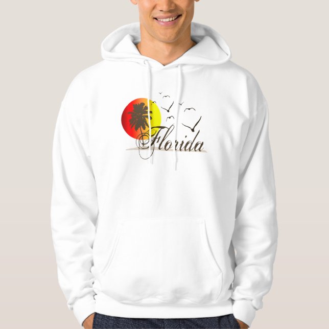Sudadera Sunny Florida Beach Sunset Seagulls (Anverso)