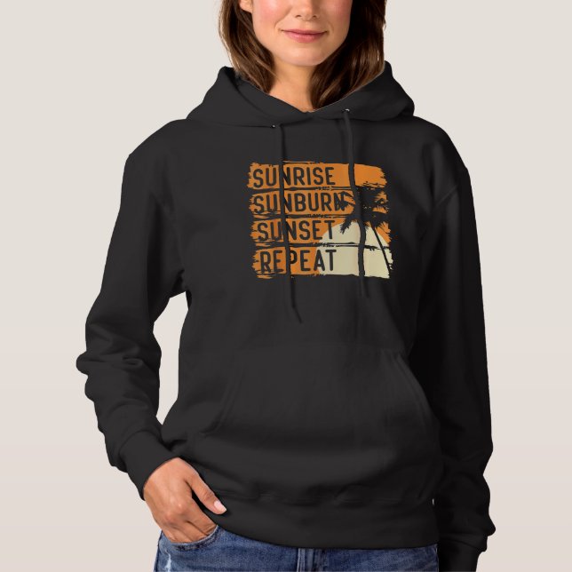 Sudadera Sunrise Sunburn Sunset Repeat & Summer And Beach V (Anverso)