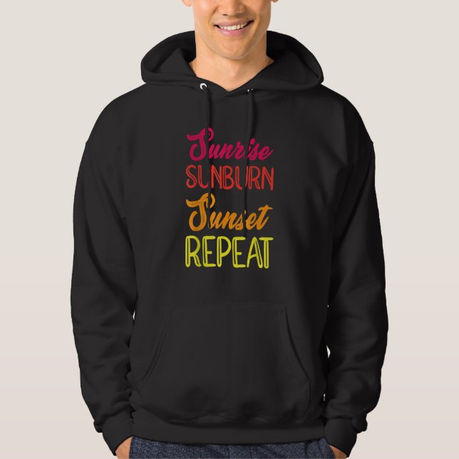 Sudadera Sunrise Sunburn Sunset Repeat Vacation Holiday Rel (Anverso)