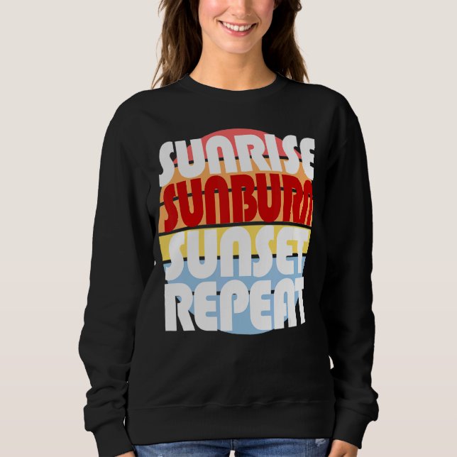 Sudadera Sunrise Sunburn Sunset Repetir 1 (Anverso)