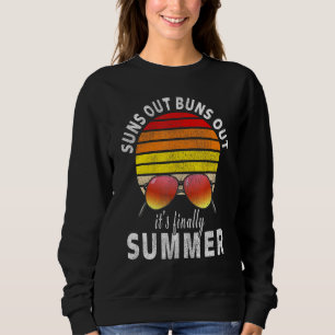 Sudadera Suns Out Bungalows Por Último Verano Retro Vintage
