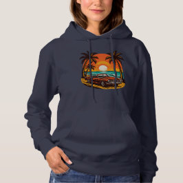 Sudadera Sunset Beach Drive: Escape de verano retro
