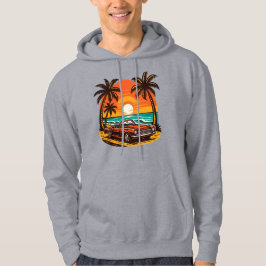 Sudadera Sunset Beach Drive: Escape de verano retro