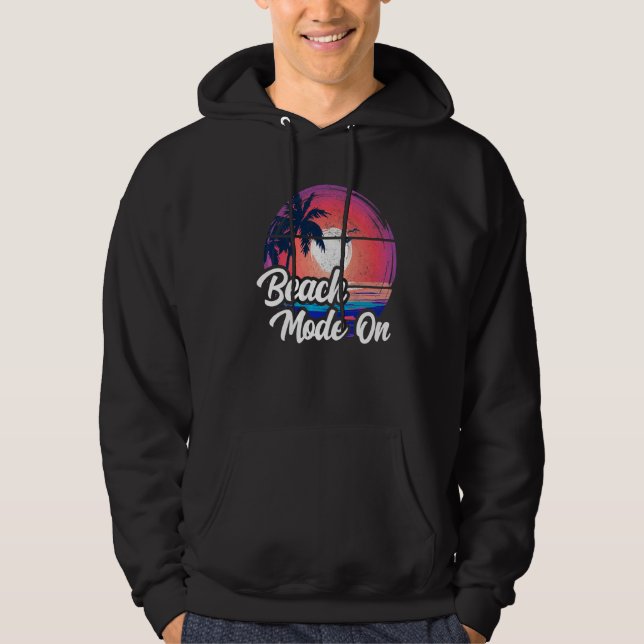 Sudadera Sunset Beach Palm Tree Modo De Verano En La Vacaci (Anverso)