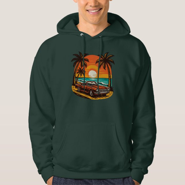 Sudadera Sunset Beach & Retro (Anverso)