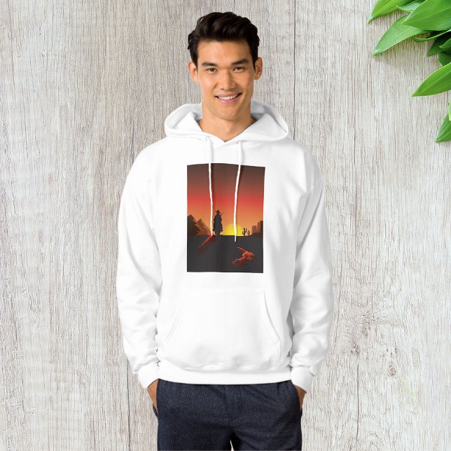 Sudadera Sunset Cowboy Mens Hoodie (Subido por el creador)