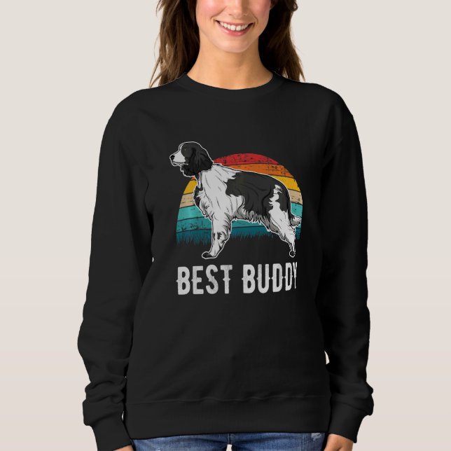Sudadera Sunset de Perro Español de Springer en inglés (Anverso)