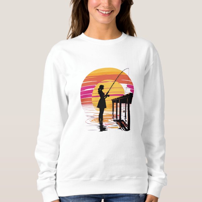 Sudadera Sunset Fishing – Women’s Sweatshirt (Anverso)