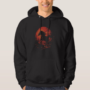 Sudadera Sunset Horse Lover Famer Cute Mujeres Ecuestres Ho
