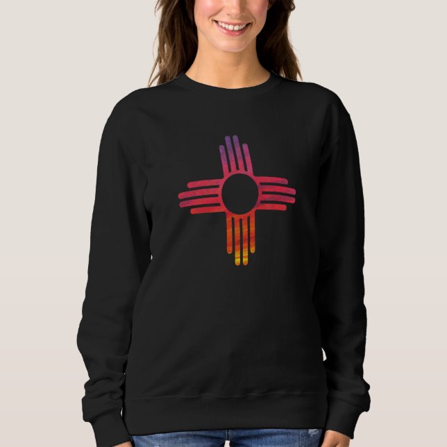 Sudadera Sunset New Mexico State Flag Zia Sun Souvenir (Anverso)