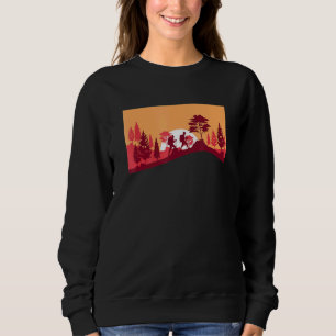 Sudadera Sunset Outdoor Senderismo Árboles Colinas Paisaje 